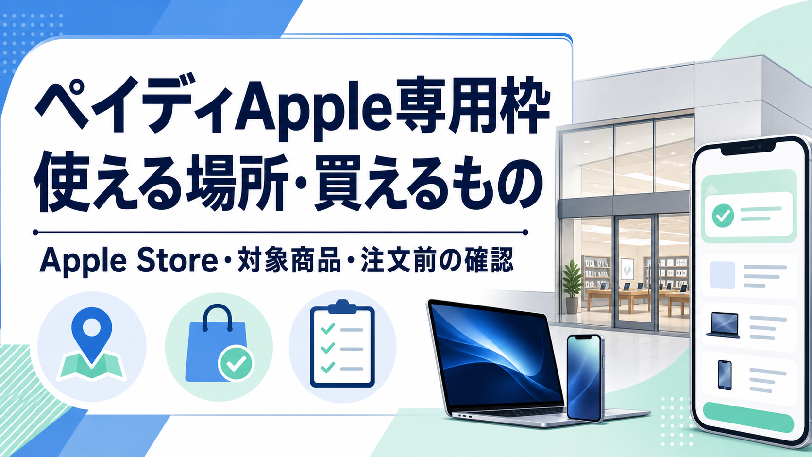 ペイディApple専用枠の使える場所と買えるものを案内する記事アイキャッチ